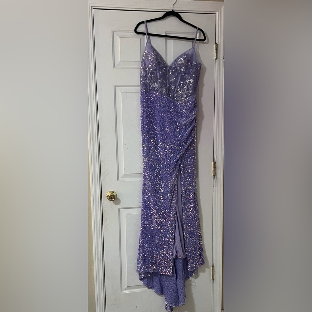 Elegant Purple Evening Dress